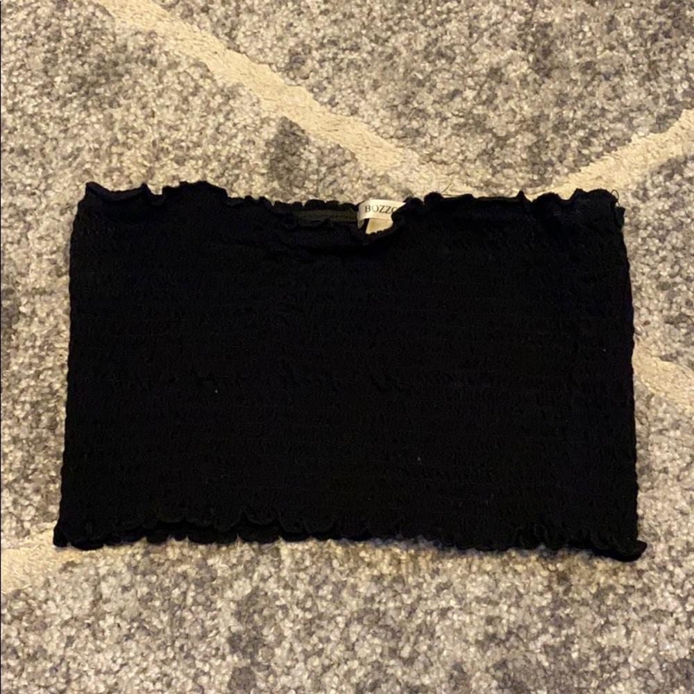 Black crop top